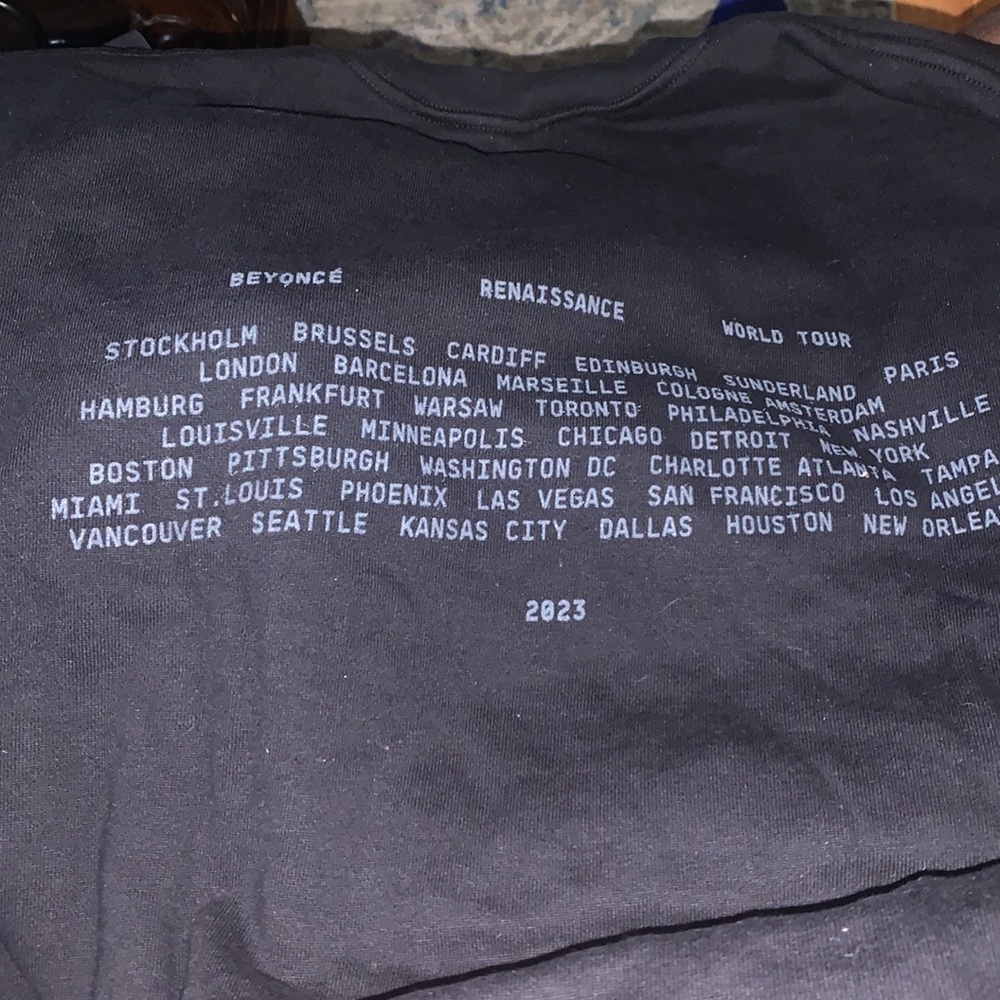 Beyonce 2023 Renaissance World Tour Tee Shirt - Picture 2 of 4
